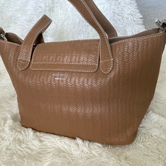 Almost new MELI MELO 'thela' Medium Woven Effect Leather Trapeze Tote - Picture 4 of 5